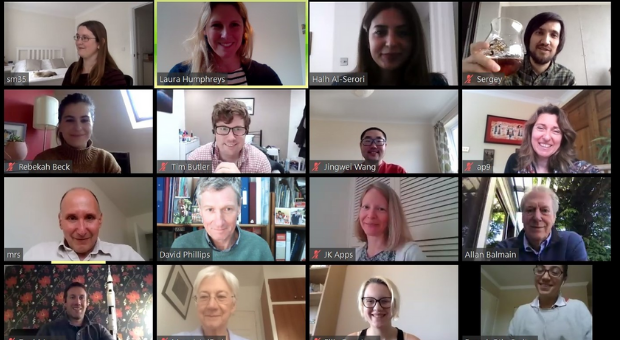 Mutographs team celebrate virtually