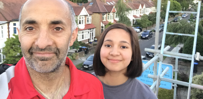 Neil and his daughter