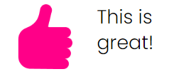 Thumbs up - this is great!