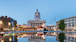 Nottingham Town Hall at Night