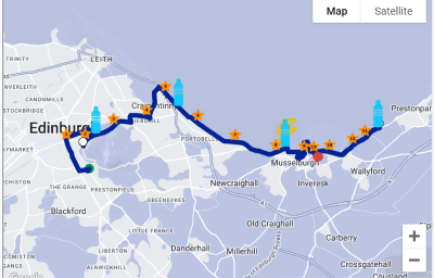 Edinburgh Half Marathon route map