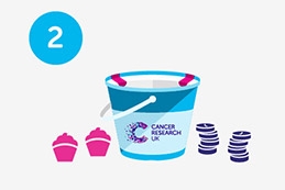 Relay infographic of a donation bucket