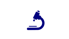 navy microscope icon