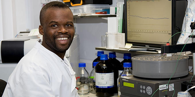 Researcher in a lab