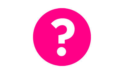 Pink question mark icon