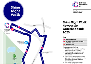 Shine Night Walk Newcastle Gateshead