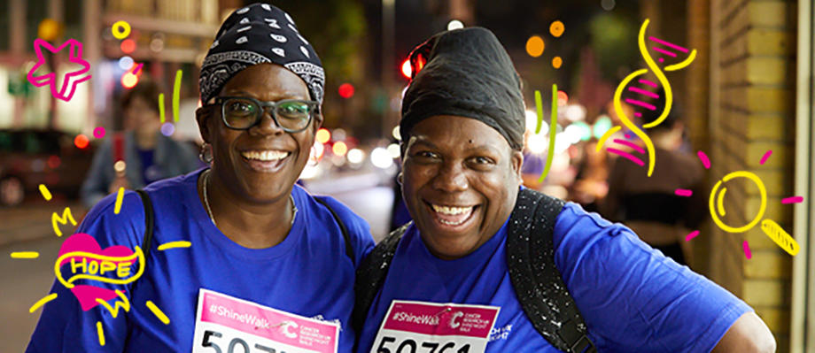 Shine Night Walk participants