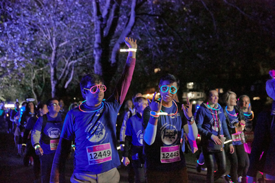 shine night walk event