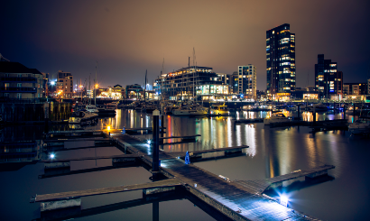 Southampton at night