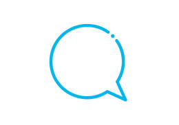 Blue speech bubble