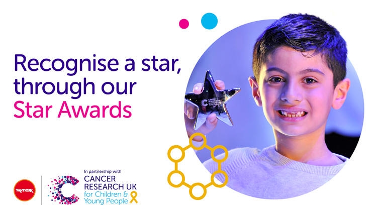 Banner image for the Star Awards with a photo of a young boy holding his award