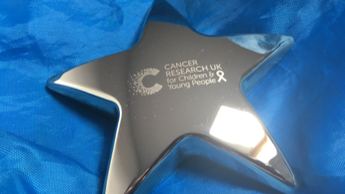 Cancer Research UK for Children & Young People Star Award Trophy