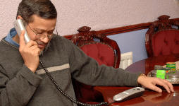 Man on phone call