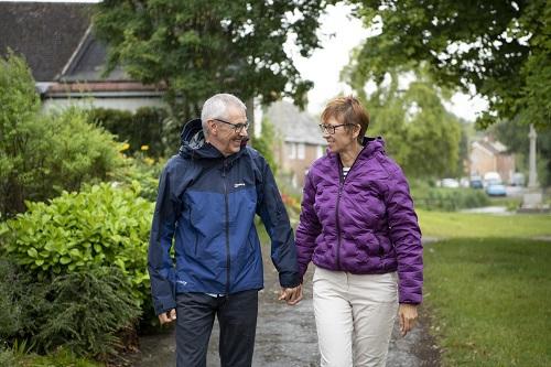 Sue, a pledger and her husband Patrick