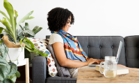 woman on laptop