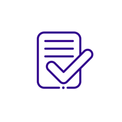 notepad with tick