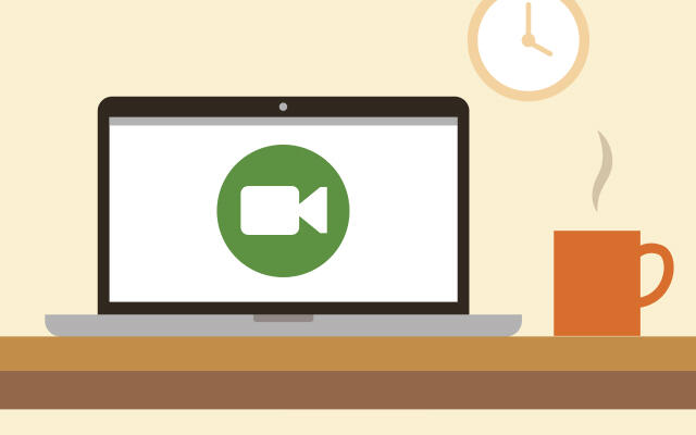 Illustration of a video on a laptop