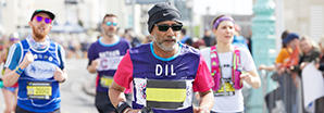 Man training for a 10k