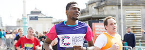 Man training for a marathon