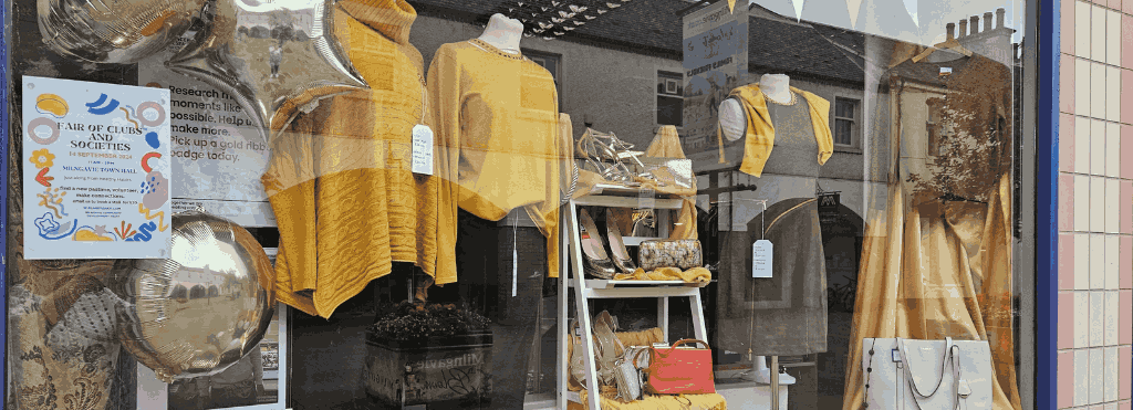 Shop front window display