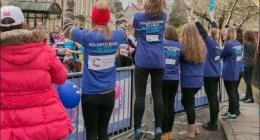 Volunteer cheering