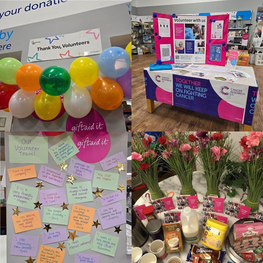 A collage of different Volunteers' Week activity