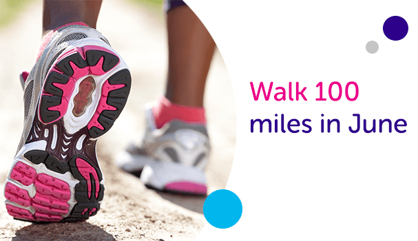 Sign up Walk 100 miles challenge
