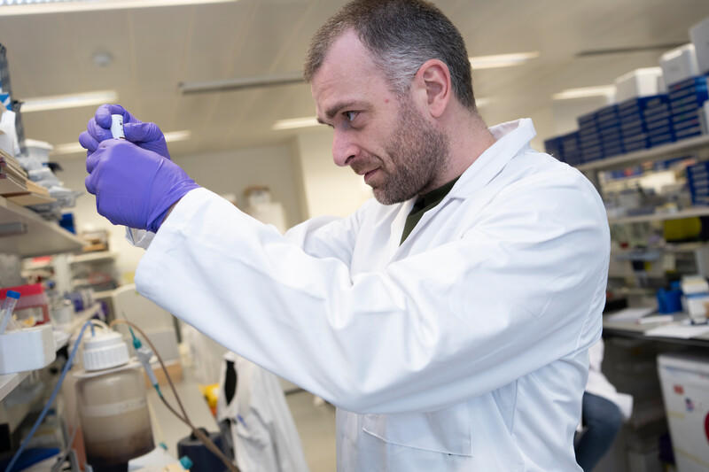 researcher working in a lab 