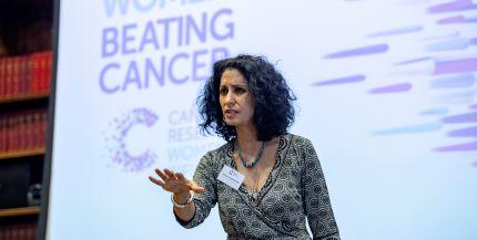 Picture of female researcher presenting