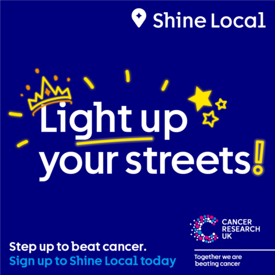 Shine Local Poster 'light up your streets'