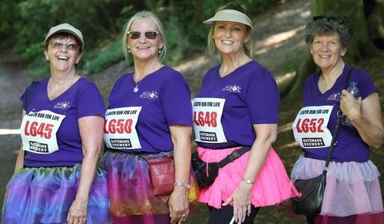 4 participants taking part in the Louth Run For Life race