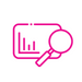 Graphic showing magnifying glass over paper 