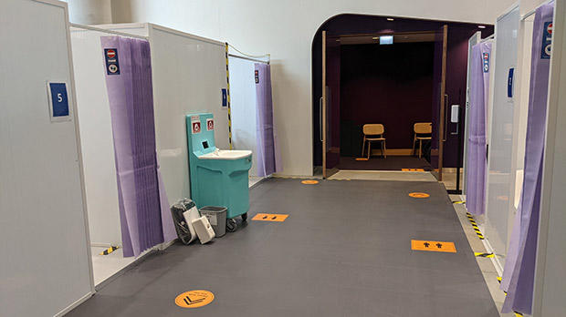 The Francis Crick Institute's vaccination centre