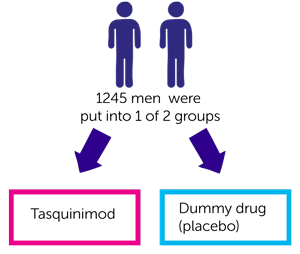 Diagram showing randomisation results