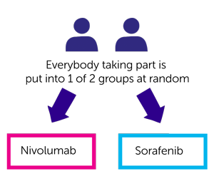 Diagram showing trial design for CA209459