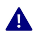 Icon warning exclamation navy
