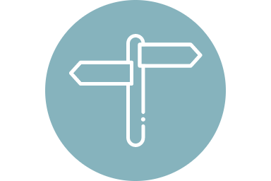 Icon of a signpost