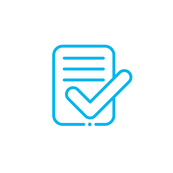 Ticked checklist icon
